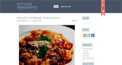 Desktop Screenshot of kitchenimpromptu.com